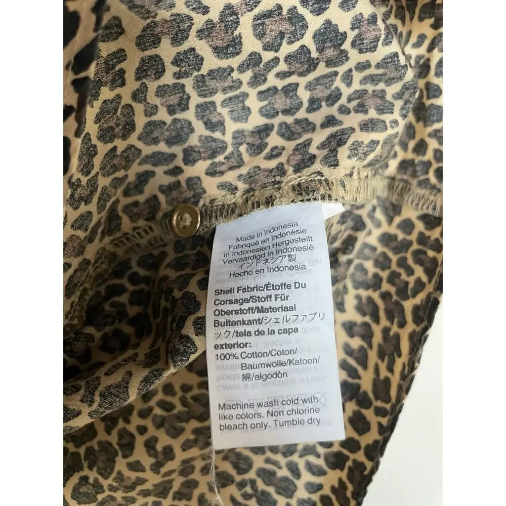 J. Crew Leopard Print Puff Sleeve Top Women’s Size Small | Animal Print Blouse